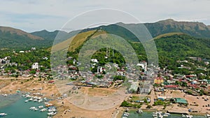 Coastal Town City. Coron, Palawan. Philippines.