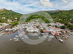 Coastal Town in Coron, Palawan. Philippines.