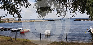 A coastal town, harbor and landscape in Ã‡anakkale, Turkey