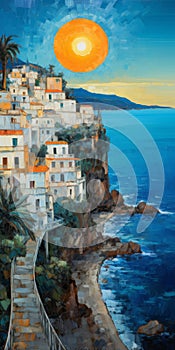 Coastal Town: A Mediterranean Landscape By Erik Jones