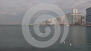 Coastal view of the Alsancak region of Izmir.