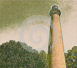 Coastal View of Currituck Lighthouse