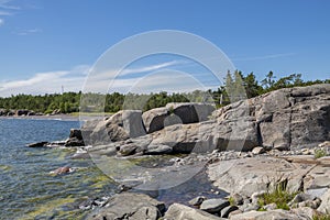 Coastal view of The Jussaro island