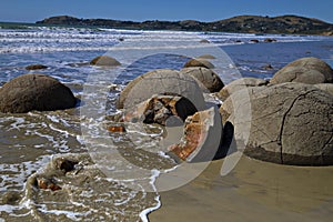 Coastal views and rocks of New Zealand d.y