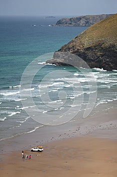 Coastguard at Mawgan Porth