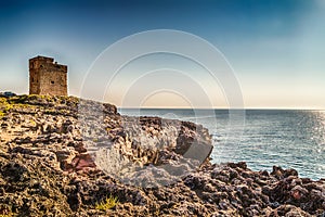 Coasting tower in Salento on the Ionian Sea