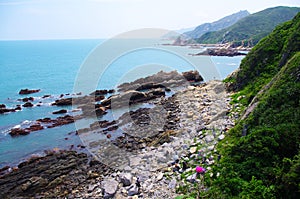Coastline with photo