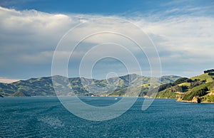 Coastline at Akaroa in New Zealand