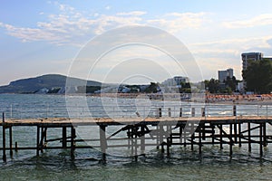 A coastline in Albena, Bulgaria