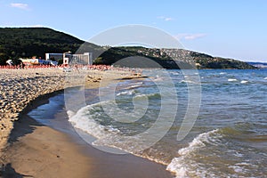 A coastline in Albena, Bulgaria