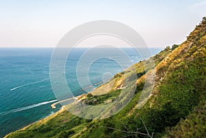 Coastline along the mount San Bartolo, near Pesaro