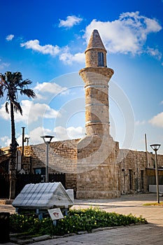 Coastline of ancient Caesarea in Israel