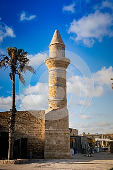 Coastline of ancient Caesarea in Israel