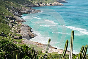 Coastline of Arraial do Cabo, Rio de Janeiro, Brazil