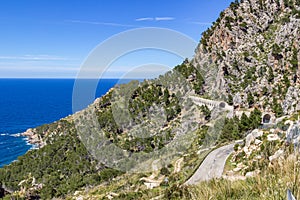 Coastline on Balearic island Mallorca, Spain