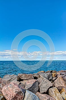 Coastline of the Baltic Sea in summer photo