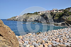 Coastline of Banyuls-sur-Mer in France