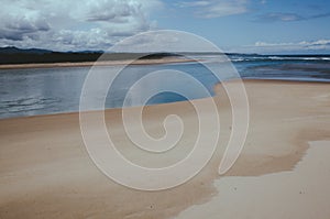 Coastline on the beach