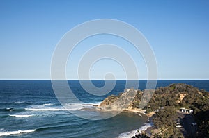 Coastline on the beach