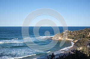 Coastline on the beach