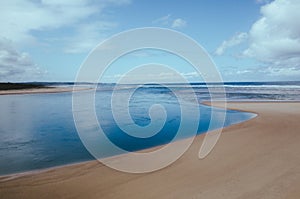 Coastline on the beach