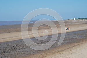 Coastline at Burnham-on-Sea, UK