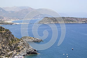 Coastline of Calabria, aerial view, San Nicola Arcella, province of Cosenza