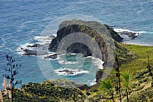 Coastline of Cape Reinga at the northern-most part of New Zealand