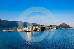 The coastline of the city of Alesund