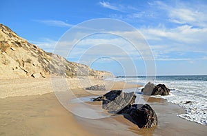 Coastline at Crystal Cove State Park, Southern California.