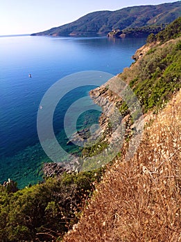 Coastline in Elba island, Italy