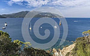 Coastline of Elba Island, Tuscany, Italy