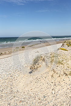 Coastline at Findhorn on the Moray Firth in Scotland