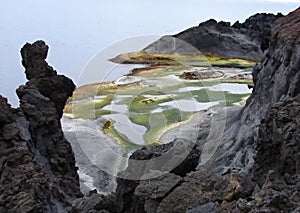 Coastline of Jan Mayen island photo