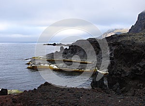 Coastline of Jan Mayen island