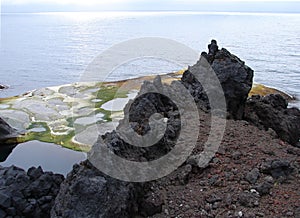 Coastline of Jan Mayen island photo