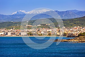 Coastline of Kissamos town on Crete