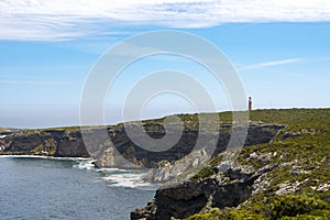 Coastline and lighthouse Kangaroo Island, Australia