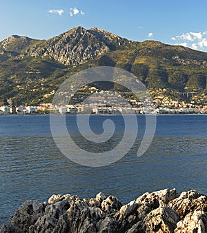 Coastline of the Mediterranean near Menton