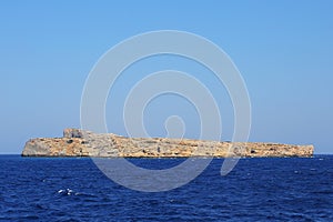 Coastline near the island of Gramvousa,Crete,Grecee photo
