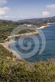 Coastline near Lacona, island of Elba, Tuscany, Italy