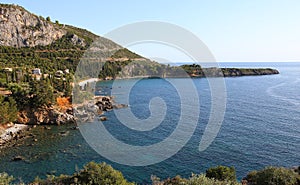 Coastline near Stoupa village, Peloponnese, Greece