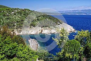 Coastline in neighborhood of Historic Vrbnik