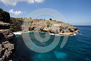 Coastline at Nusa Penida island