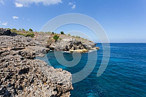 Coastline at Nusa Penida island