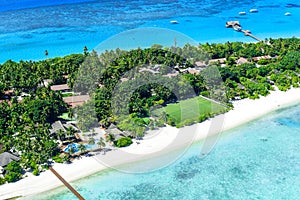 Coastline of Palm Beach Resort and Spa, Maldives Island