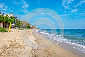 Coastline in Platamonas. Pieria, Greece