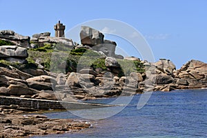 Coastline of Ploumanac'h in France