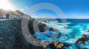 Coastline at Porto Moniz, Madeira island, Portugal