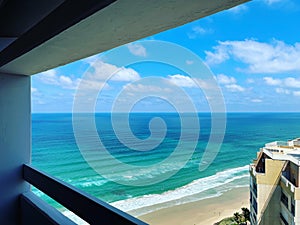 Coastline with promenade and hotels in Netanya